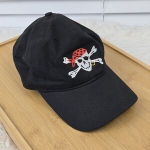 Pirateheads Pirate Skull and Cross Bones Black Hat